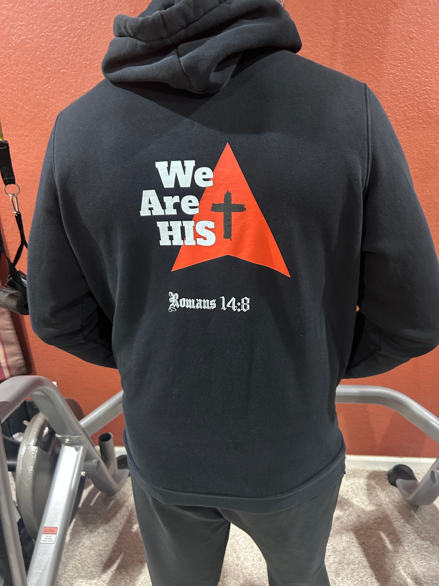 Long Sleeve Sweatshirt with Hood "We are His"