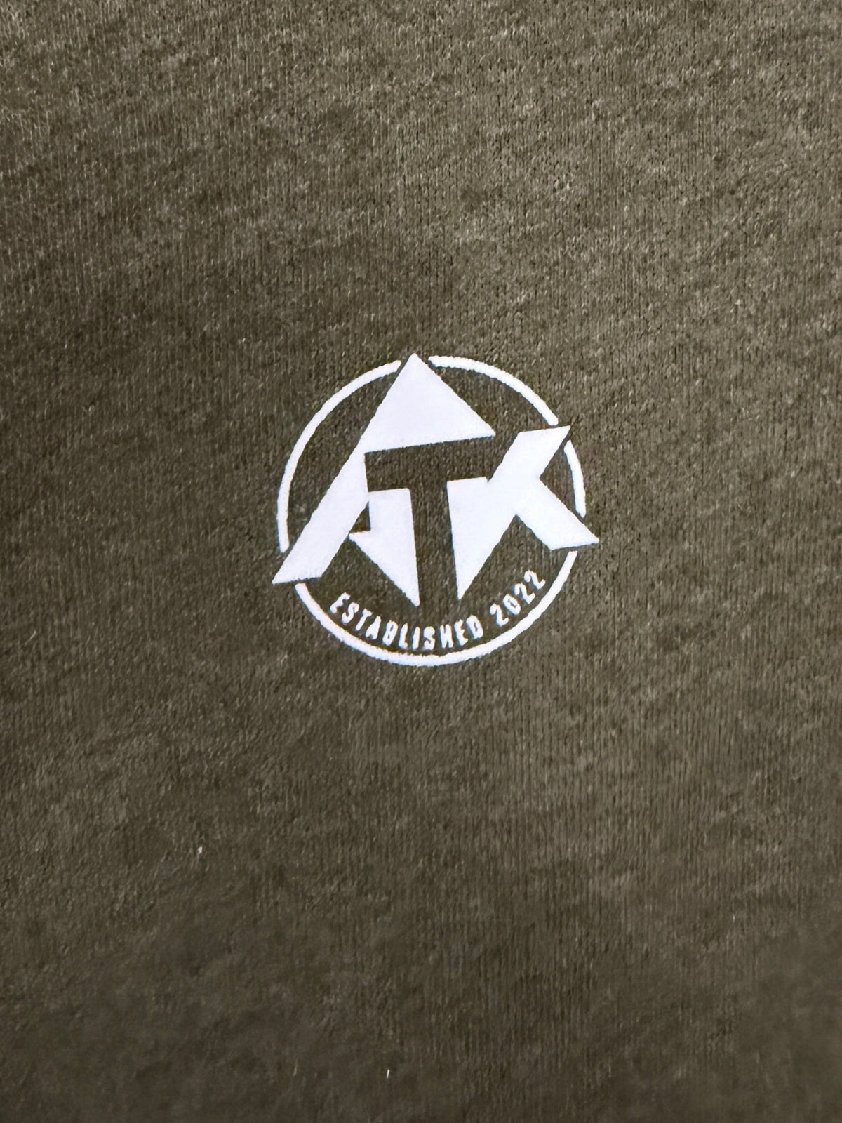 Front of Hoodie Army Green Heather