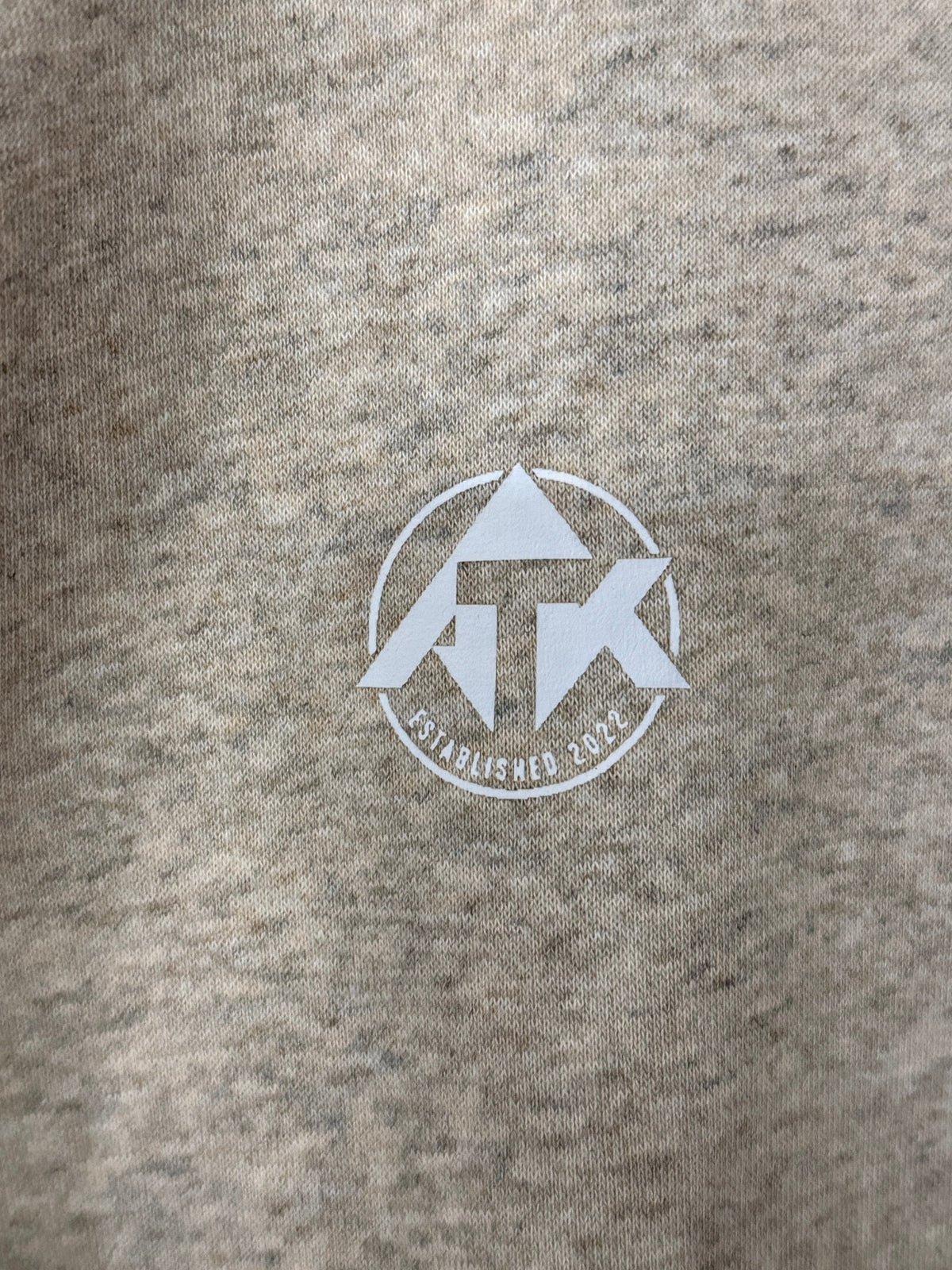 Front of Hoodie Light Brown Heather