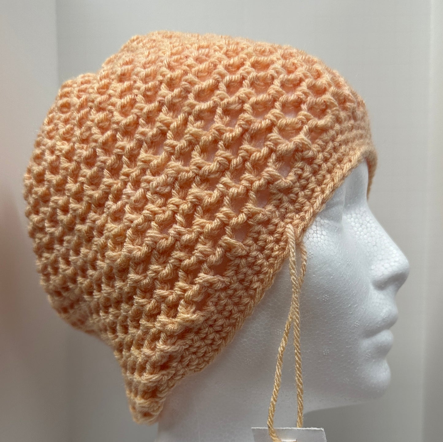 Mesh Slouchy Crochet Beanie