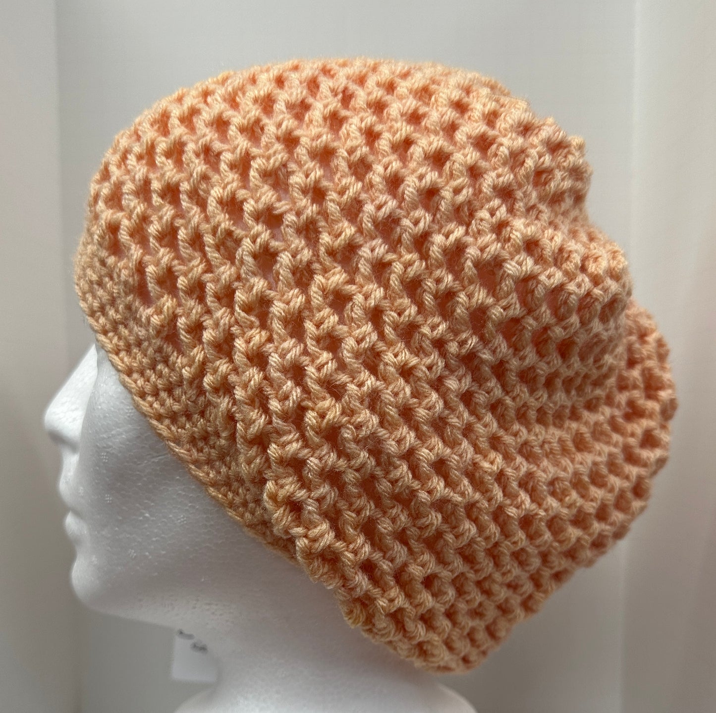 Mesh Slouchy Crochet Beanie