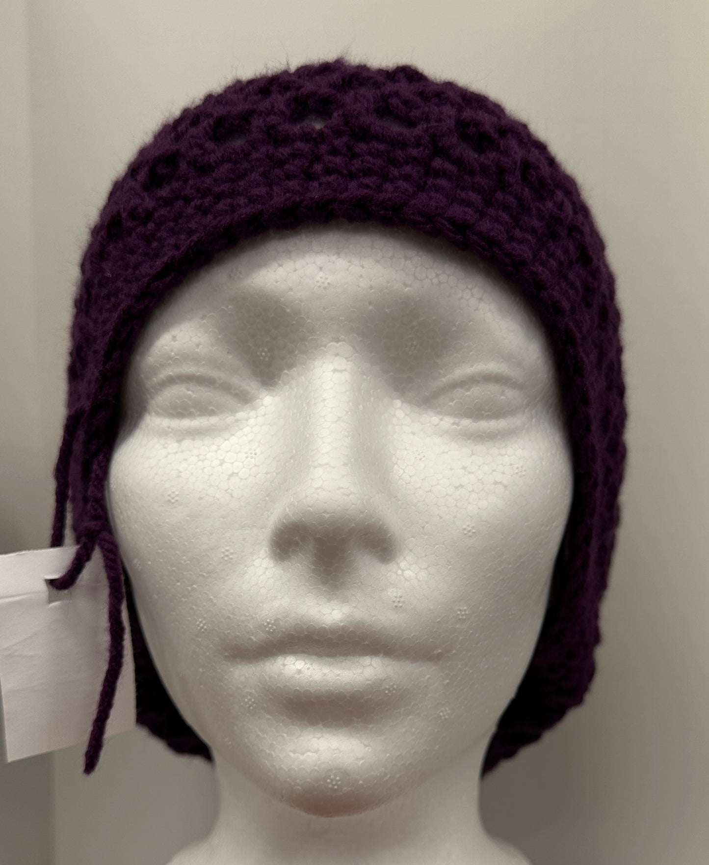 Mesh Slouchy Crochet Beanie