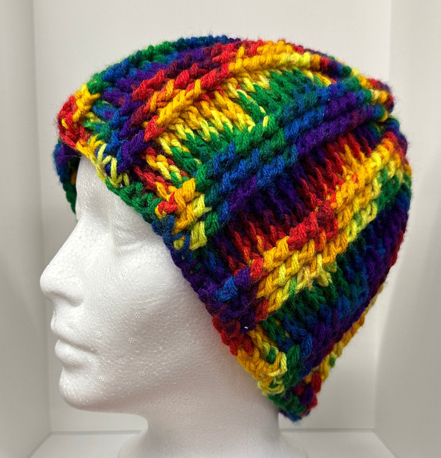 Chunky Ribbed Crochet Beanie